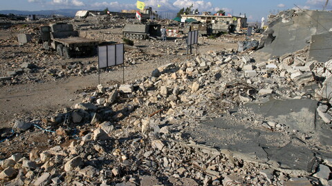 Al-Khiam Prison, turned into a memorial by Hezbollah, was bombed by Israel during its 2006 war on Lebanon. Khiam, Nabatieh. 2006. (Marwan Tahtah/The Public Source)  