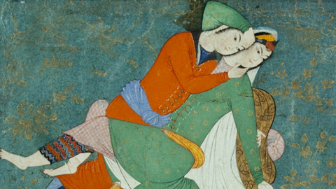 Painting of two lovers