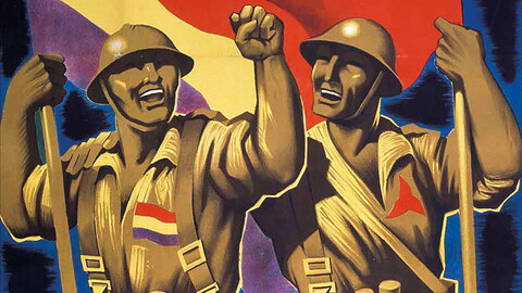 ​Cut out of a Spanish Civil War propaganda poster.