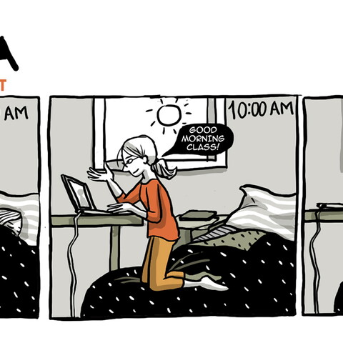 Wake up zoom sleep repeat by Linag