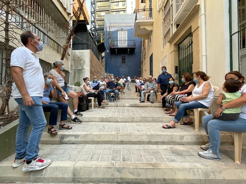 A residents' meeting. July 2021. (Courtesy of Public Works Studio)
