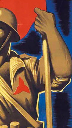 ​Cut out of a Spanish Civil War propaganda poster.