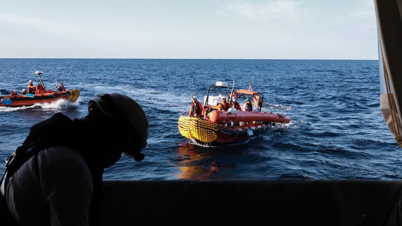 Doctors Without Borders conducts a rescue operation at sea