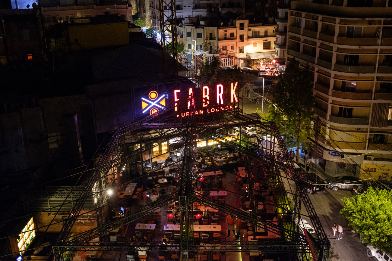 A loud nightlife spot in Beirut